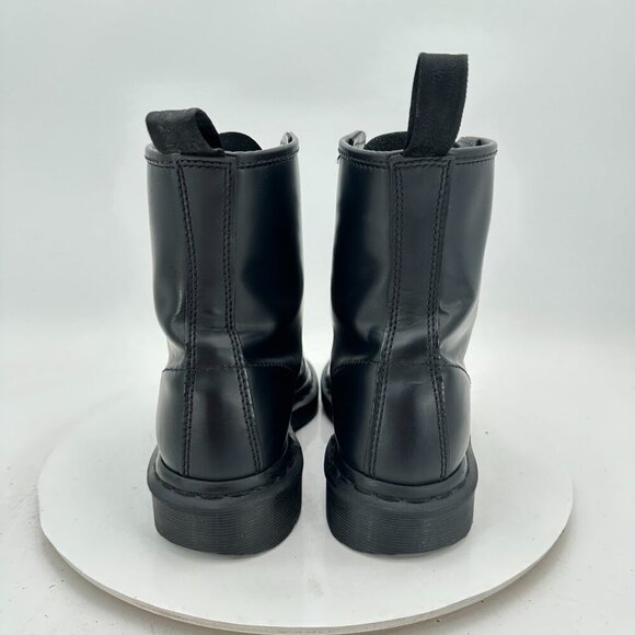 Dr. Martens 1460 Mono Men Size 6 Women 7 Black Leather 8 Hole Lace Up Combat Boo main image 9